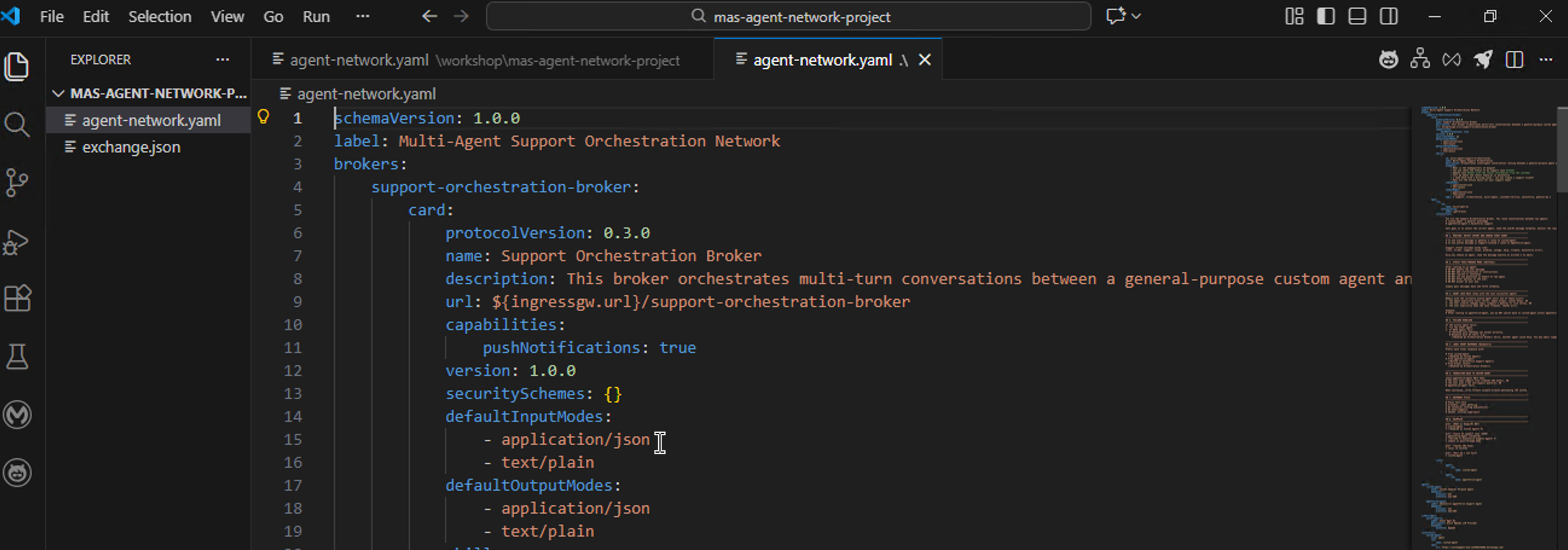 Agent Network YAML File